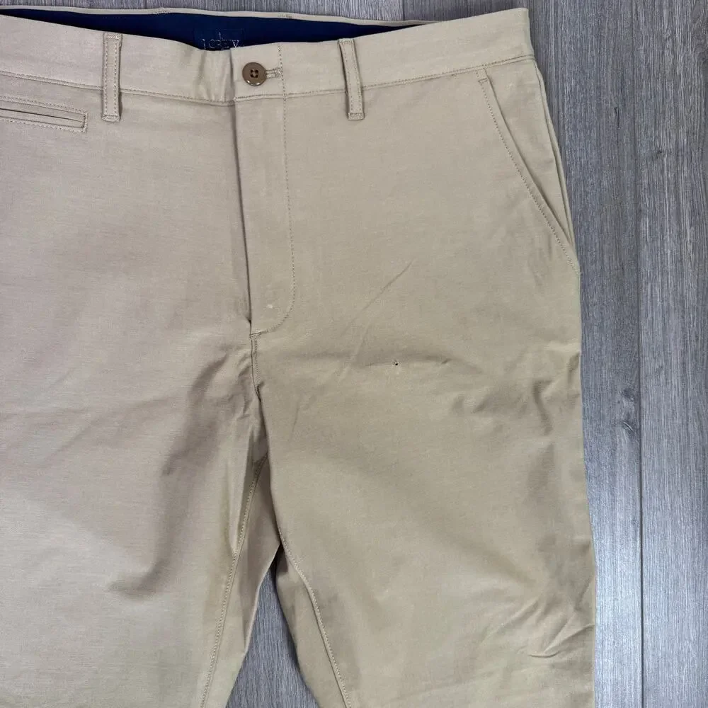 J.Crew Performance 1040 Athletic Tapered-Fit Tech Pants Mens 35x30 Savannah Sand